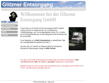 Tablet Screenshot of glitzner-entsorgung.de